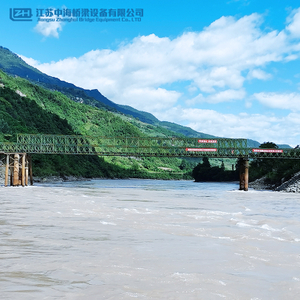 Puente Bailey de acero de alto rendimiento y mejor servicio para construcción