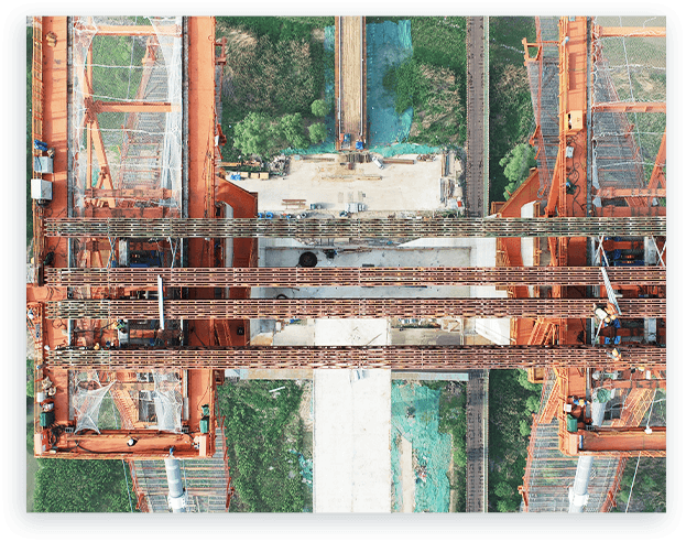 Diagrama de ingeniería de un proyecto de puente